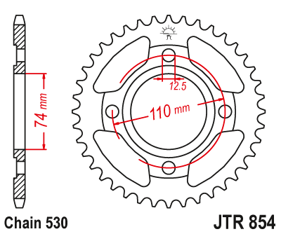 JT SPROCKETS JTR854.41 (85441jt)